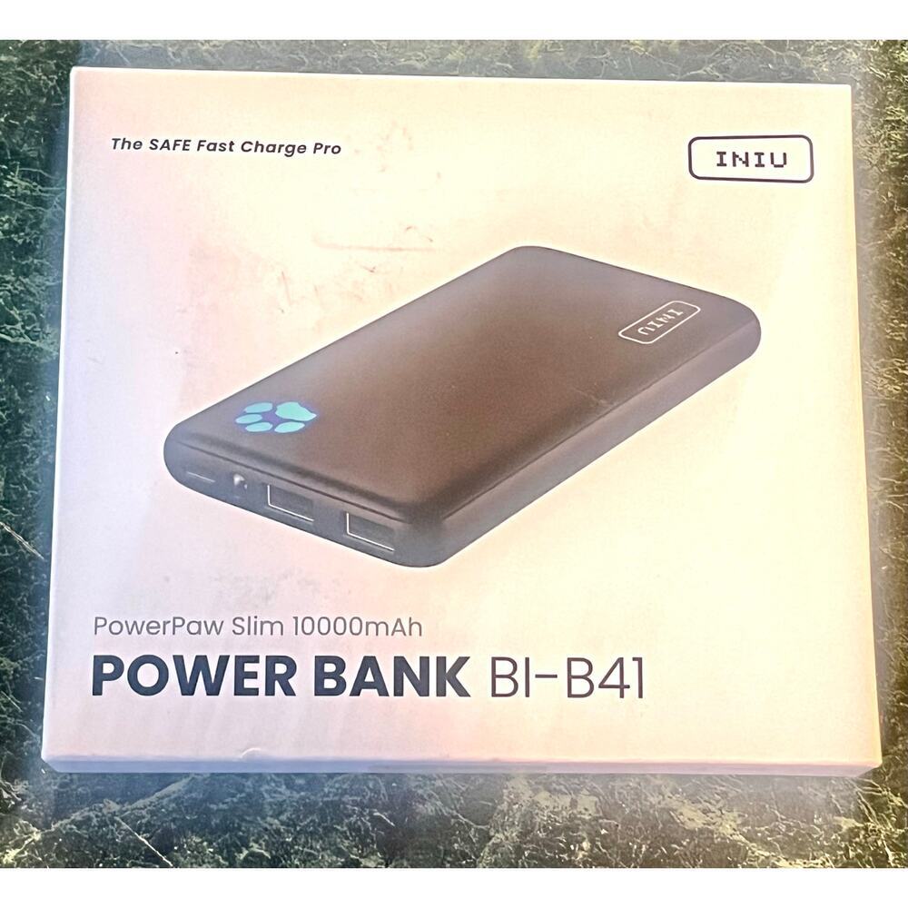 INIU Portable Charger USB C Slim Triple 3A High-Speed 10000mAh Phone Power Bank